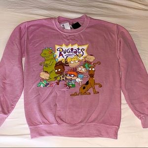Woman’s The Rugrats Graphic Sweatshirt -pink